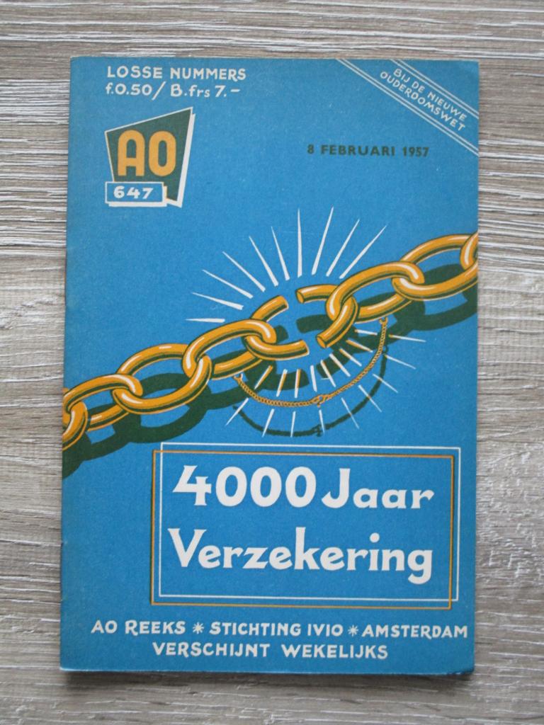 AO 647 4000 jaar verzekering, Ophalen of Verzenden, Gelezen, Europa