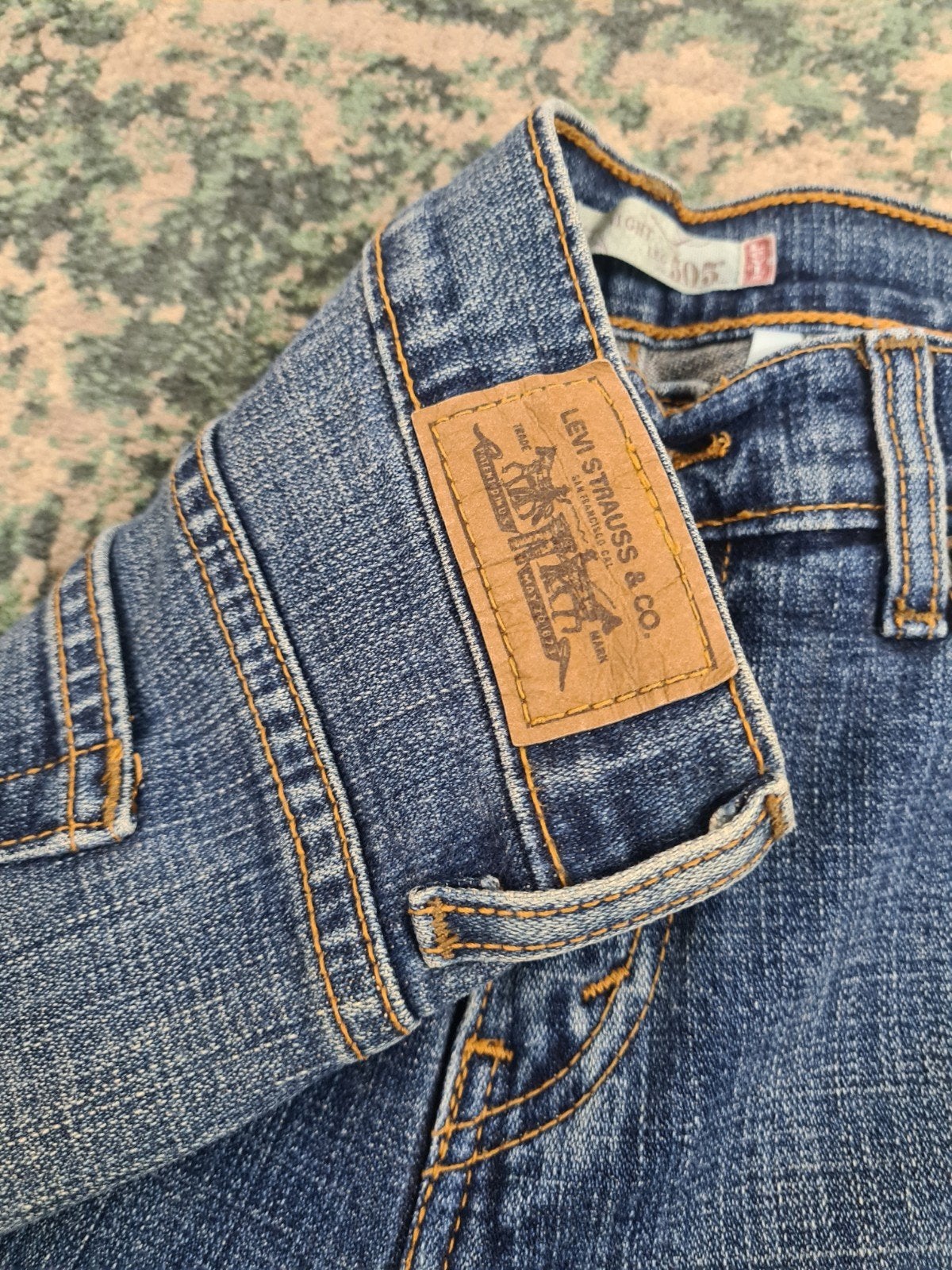 Levi's 505 straight leg W29 L30 Dames Tulsi2930 Mid-rise, Blauw, Ophalen of Verzenden, Zo goed als nieuw, W30 - W32 (confectie 38/40)