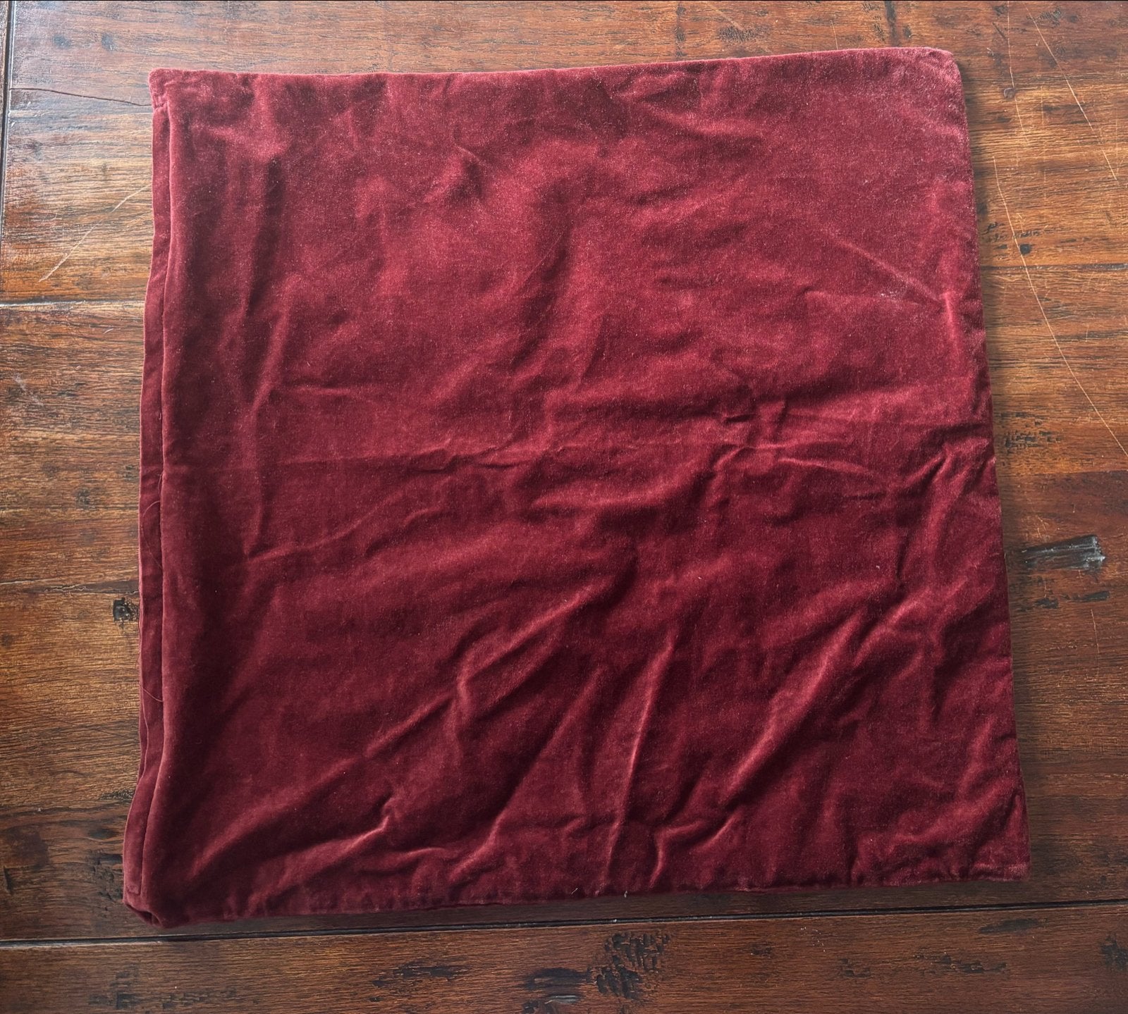 IKEA Sanela Kussensloop 50x50 cm - Bordeauxrood, Gebruikt, IKEA, Rood, Vierkant