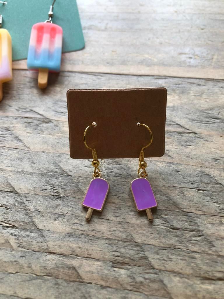 Ijsjes, Sieraden, Tassen en Uiterlijk, Oorbellen, Nieuw, Hangers, Overige materialen, Overige kleuren, Ophalen of Verzenden