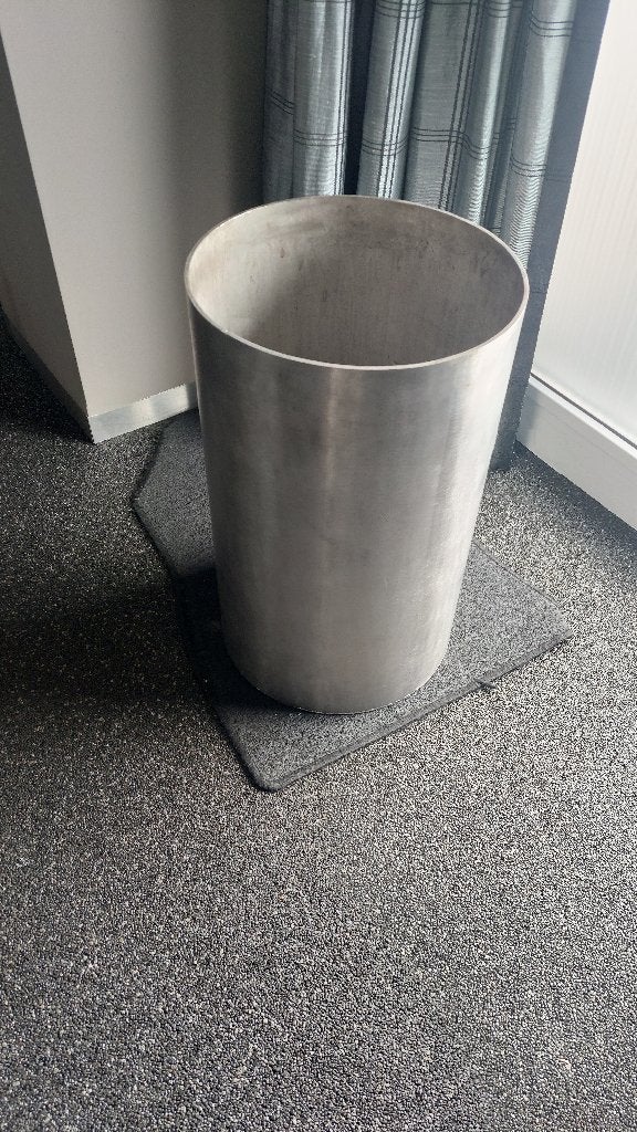 RVS bloempotten, Rond, Zo goed als nieuw, Minder dan 40 cm, Balkon