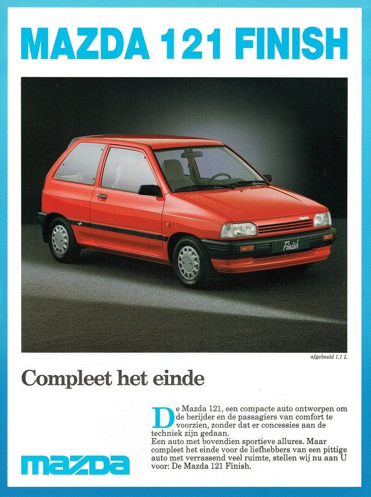 Folder Mazda 121 Finish (1988), Verzenden, Gelezen, Mazda