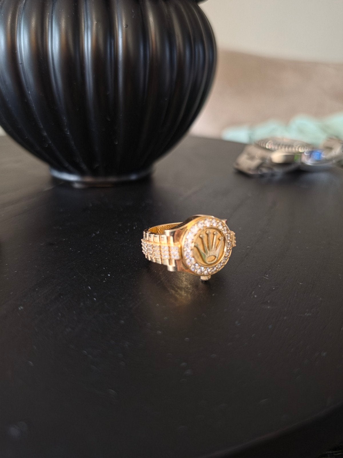 Zo goed als nieuwe Rolex ring 14 karaat goud, 16.4 gram, 20 of groter, Heer, Ophalen of Verzenden, Zo goed als nieuw