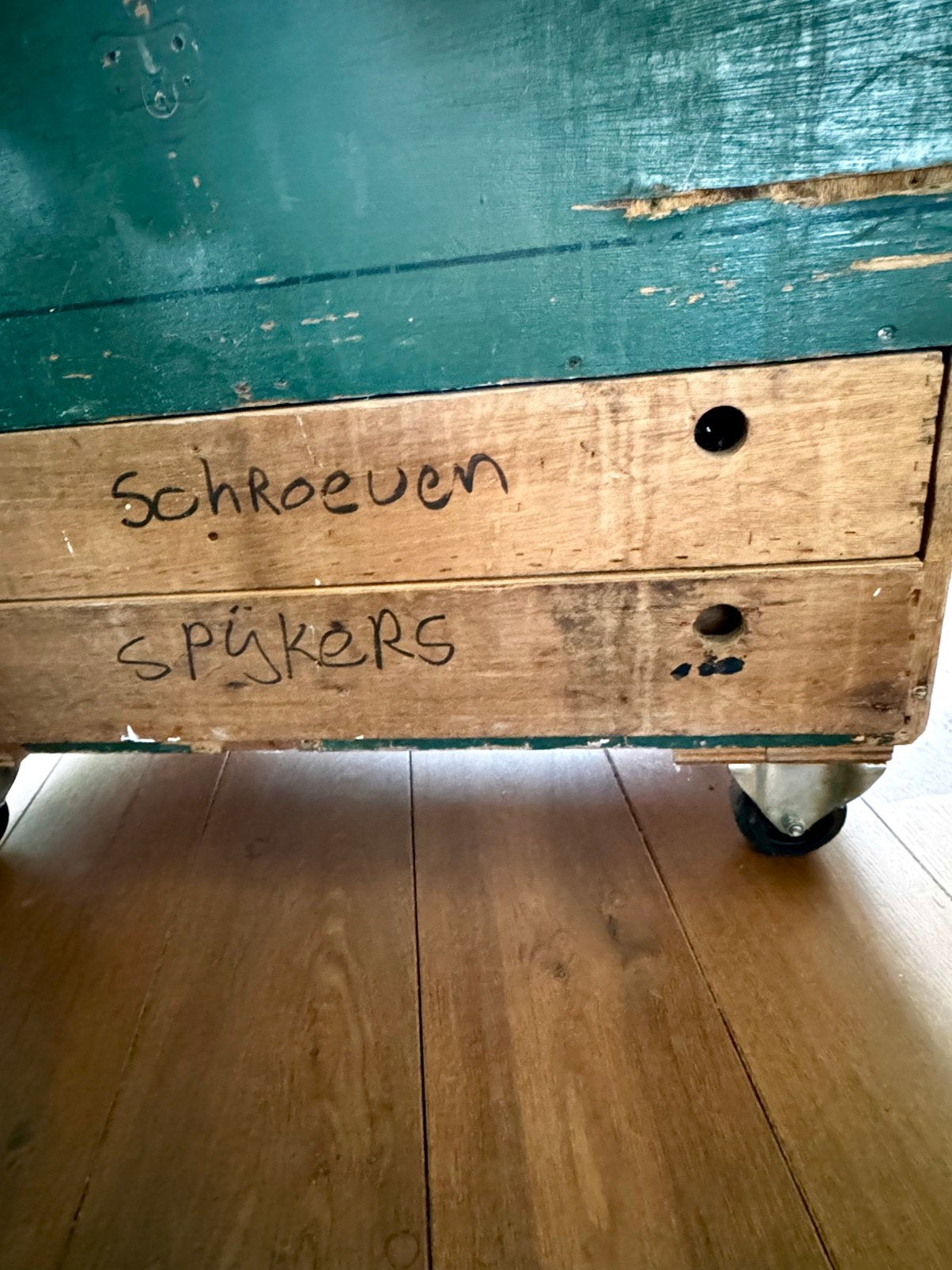 houten kist vintage uniek, Ophalen, 50 – 75, Minder dan 50 cm, Gebruikt