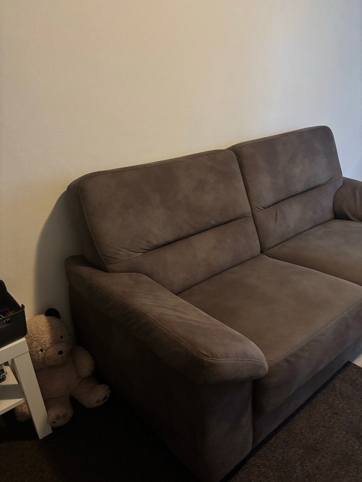 Comfortabele 2-zits bank, bruin, Ophalen, Gebruikt, 150 tot 200 cm, Tweepersoons
