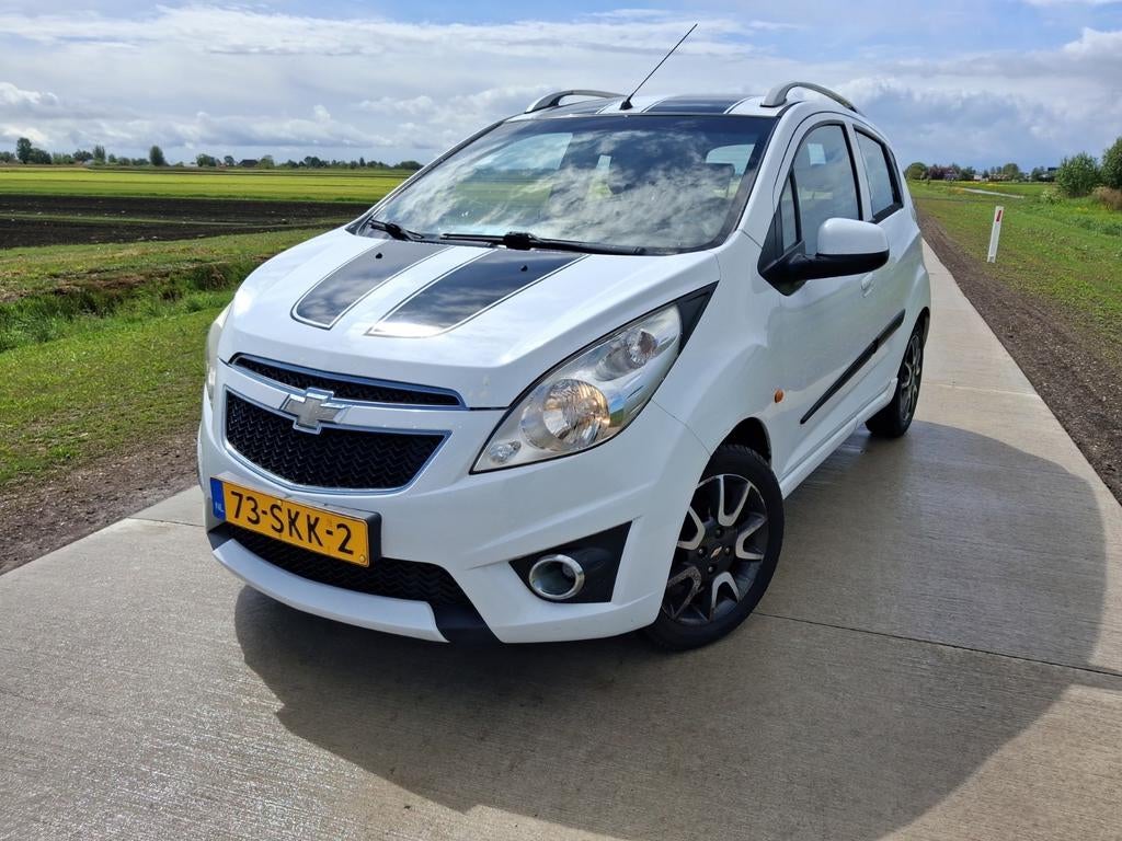 Chevrolet Spark 1.0 Bifuel 2011 Wit |AIRCO+LPG G3|, Auto's, 15 km/l, 37 €/maand, Wit, Overige kleuren