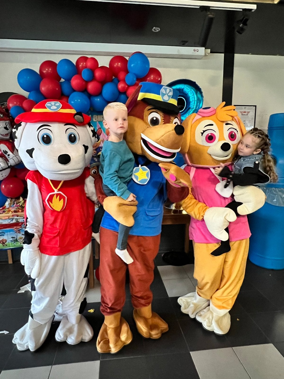 Paw Patrol mascotte (Skye, Chase of Marshall)op jouw feestje, Hobby en Vrije tijd, Ophalen, Zo goed als nieuw, Verjaardag