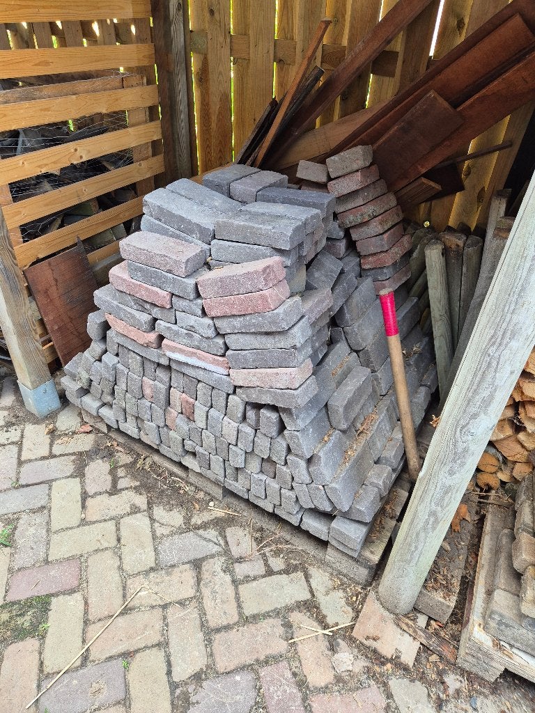 Gebakken klinkers, Tuin en Terras, Tegels en Klinkers, Ophalen, Gebruikt, Keramiek, Klinkers