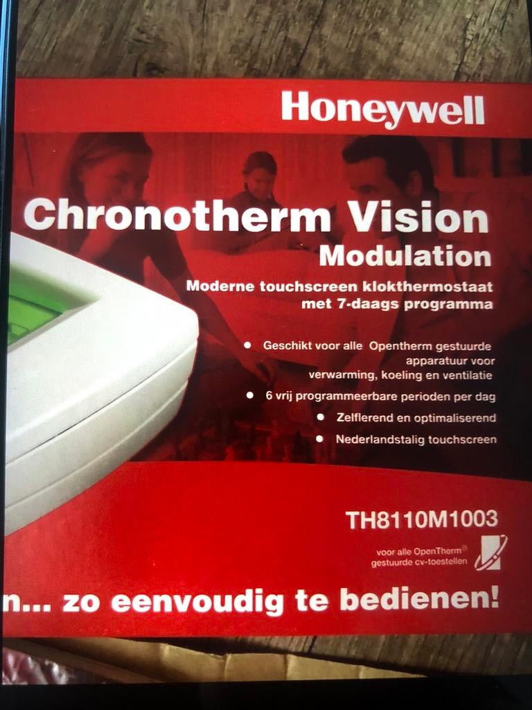 Honeywell Chronotherm Vision touchscreen (nieuw), Ophalen of Verzenden, Zo goed als nieuw, Detector, Sensor of Melder, Rook