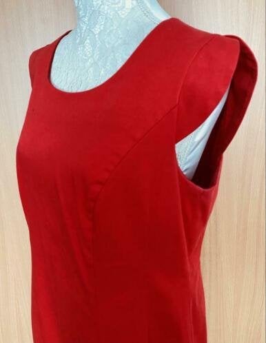 Madeleine jurk maat 42 [DM][v], Maat 42/44 (L), Ophalen of Verzenden, Zo goed als nieuw, Rood