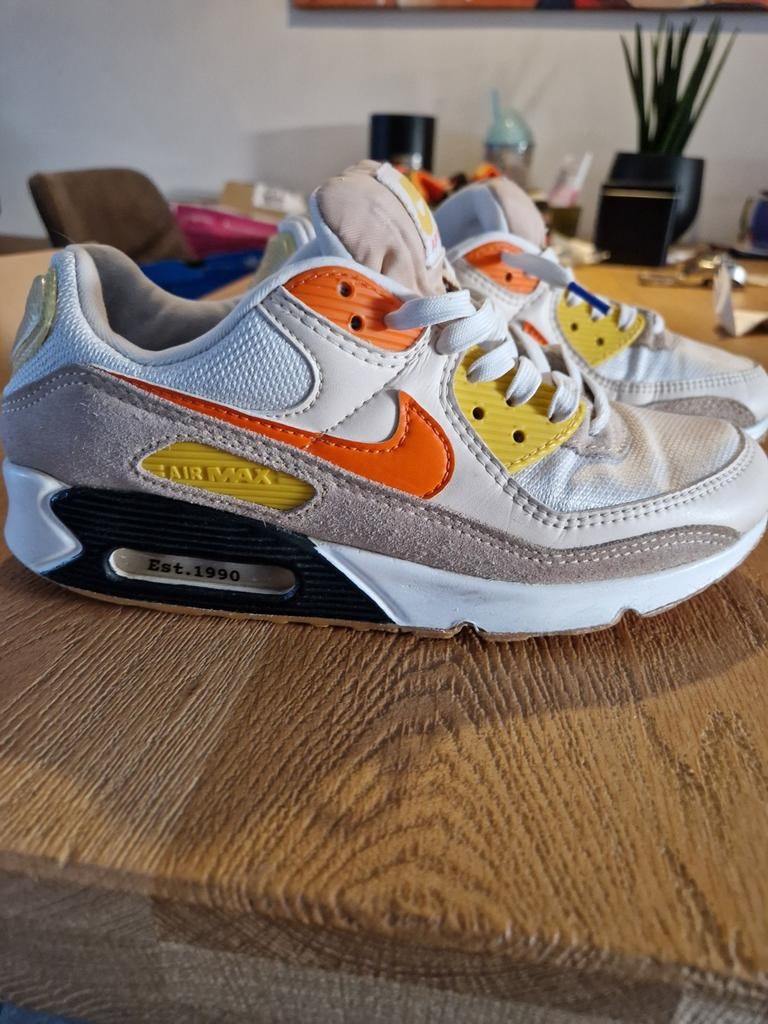 Nike Air Max 90 Frank Rudy Est. 1990. Mt 40, Wit, Nike, Ophalen of Verzenden, Sneakers of Gympen