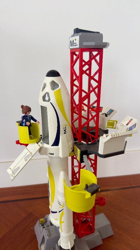 Playmobil Mars-raket met lanceerplatform – 9488, Kinderen en Baby's, Speelgoed | Playmobil, Complete set, Voertuig, Ophalen of Verzenden