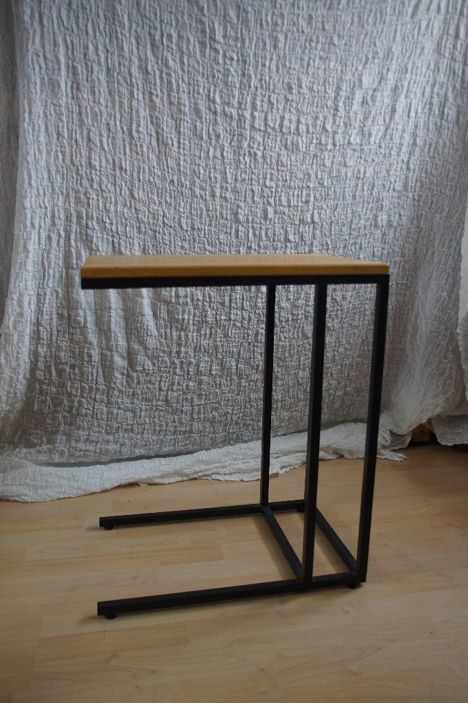Luxe Bijzettafel - Laptoptafel, Huis en Inrichting, Tafels | Bijzettafels, Ophalen, Minder dan 55 cm, Gebruikt, Rond