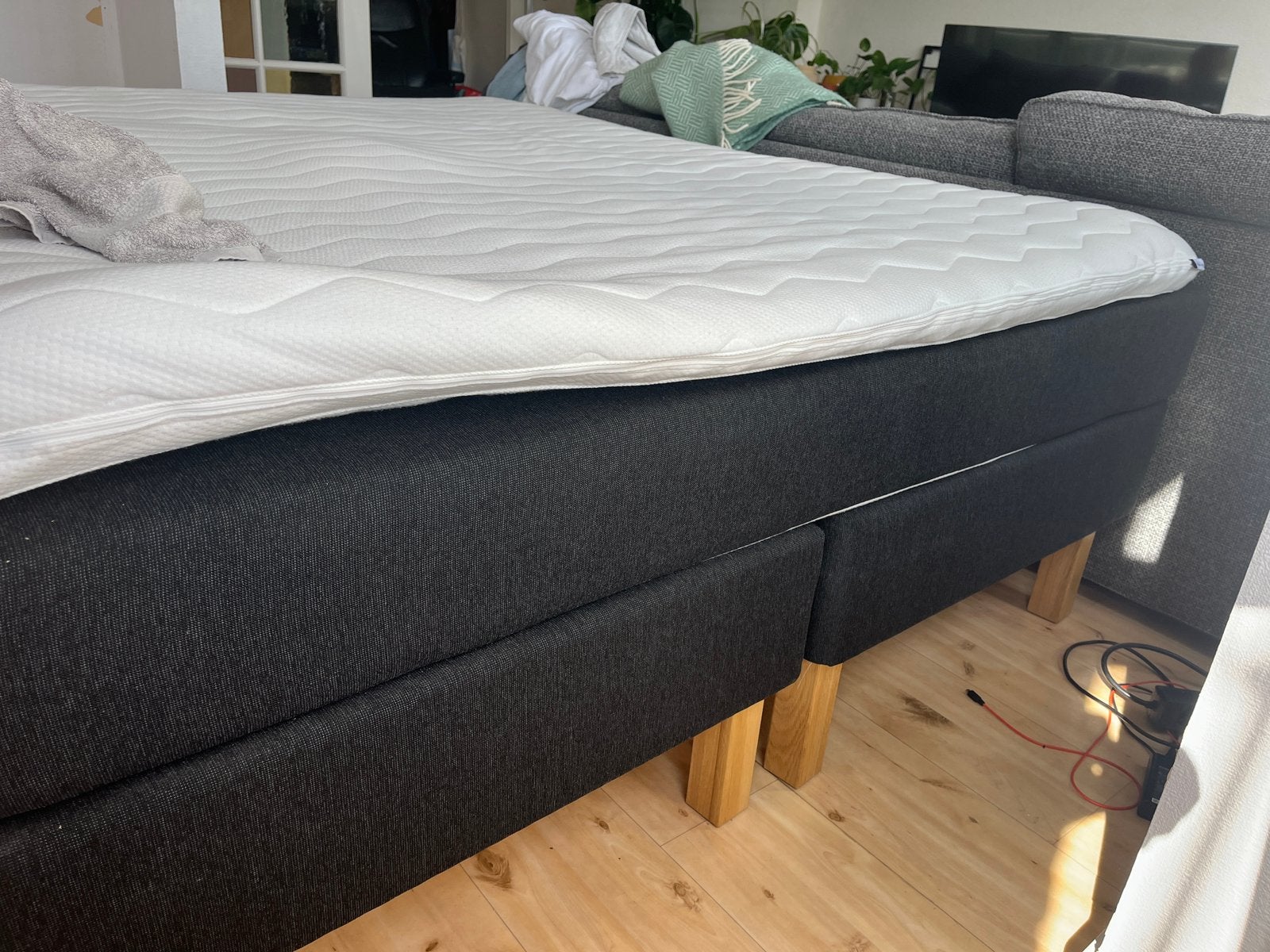 Boxspring 160 x 200. Zeer net., Ophalen, Tweepersoons, Zo goed als nieuw, 200 cm
