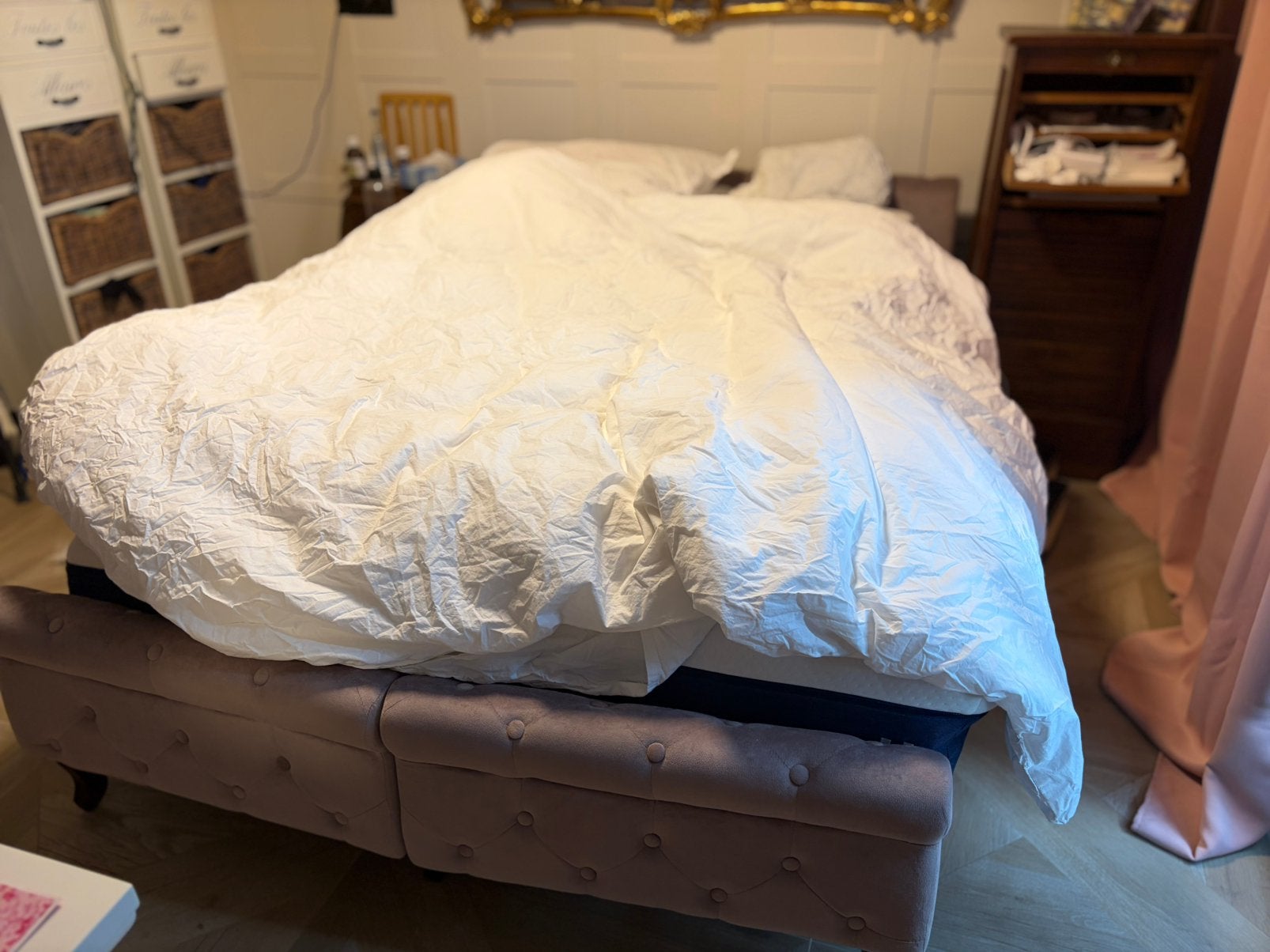 2 jr oud 140x200 electr bodem ( 2x70) incl matras, Ophalen, Zo goed als nieuw, Tweepersoons, 140 cm