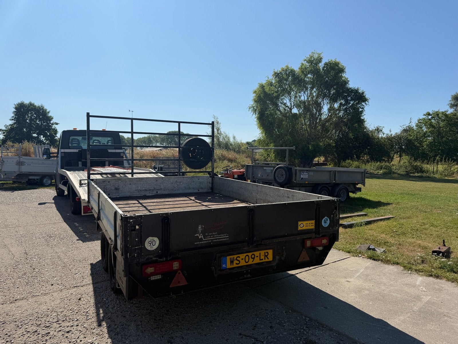 Plateau annsems 2000kg 300x200, Ophalen, Gebruikt