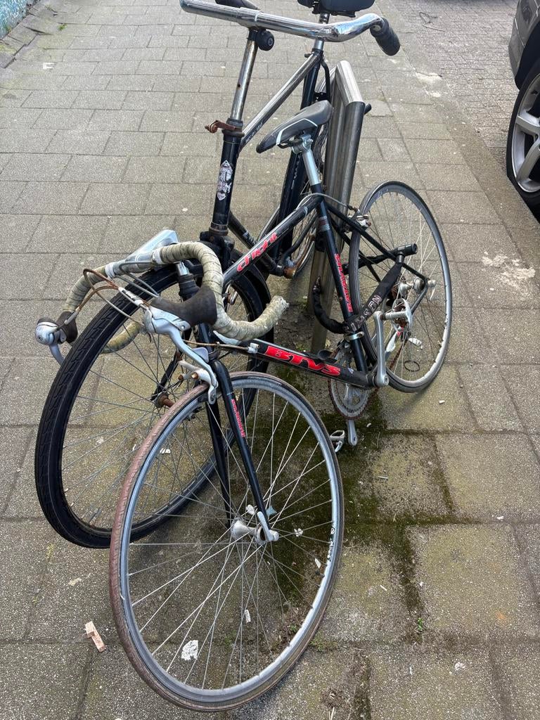 Batavus B'Twin D'Light racefiets - opknapper, Ophalen, Gebruikt, Velgrem, Versnellingen