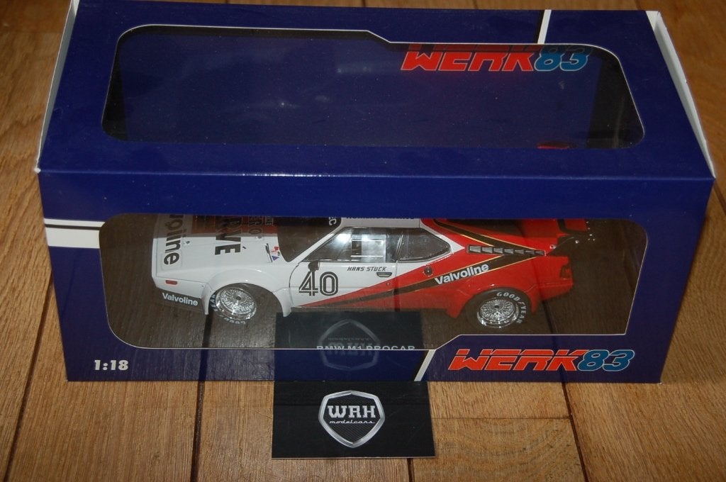 1:18 BMW M1 PROCAR STUCK #40 WERK83 WRH, Verzenden, Zo goed als nieuw, Auto, Overige merken