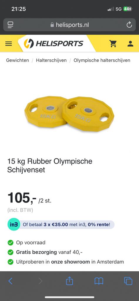 Goede halterschijven te koop!!, Ophalen, Zo goed als nieuw