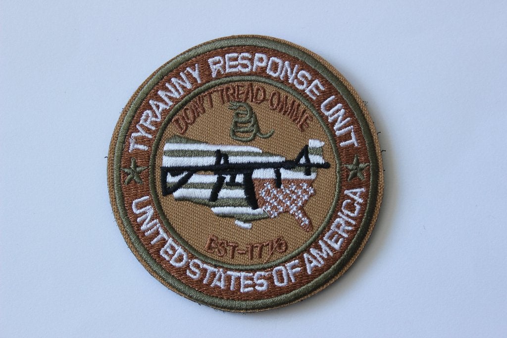 patch  tyranny  response unit  usa, Verzenden, Landmacht, Amerika, Embleem of Badge