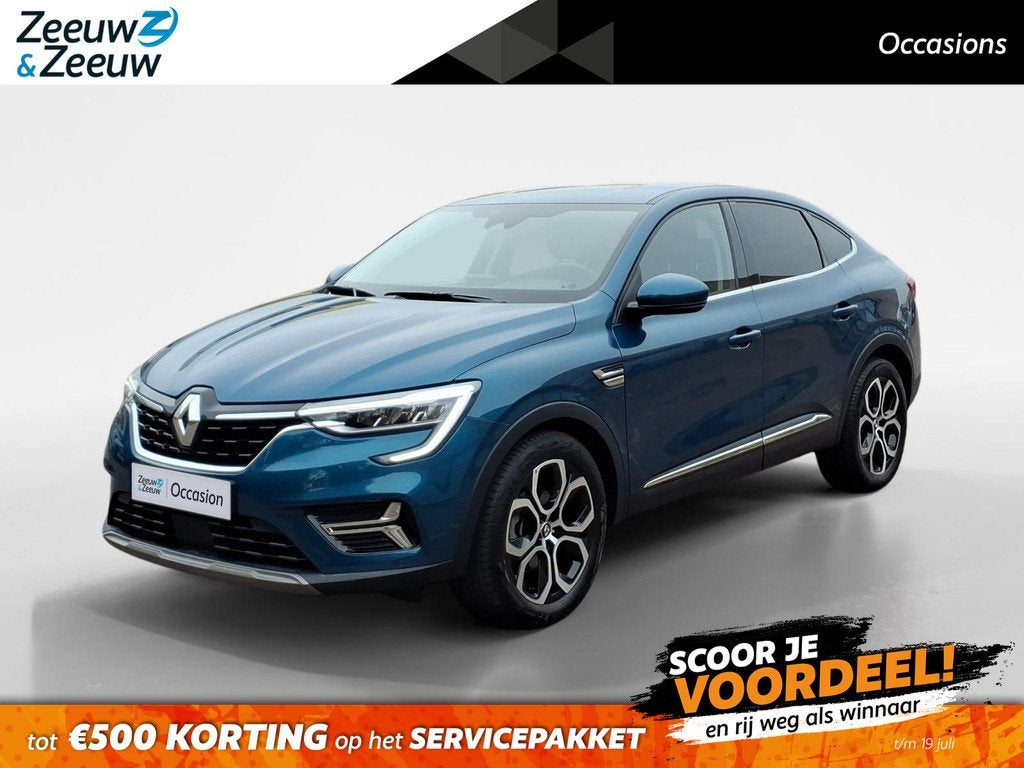 Renault Arkana 1.6 E-Tech Hybrid 145 Intens groot scherm nav, Auto's, Renault, Gebruikt, Euro 6, Blauw, Origineel Nederlands