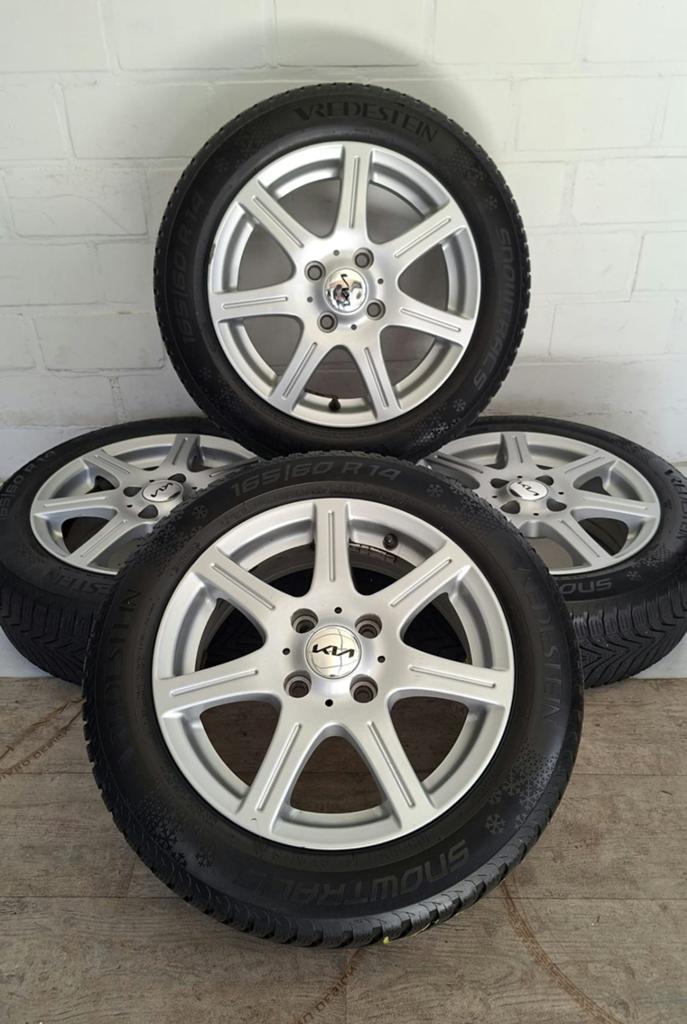 Kia Picanto 14 inch velgen met banden, Auto-onderdelen, Banden en Velgen, Ophalen, 14 inch, Gebruikt, Banden en Velgen
