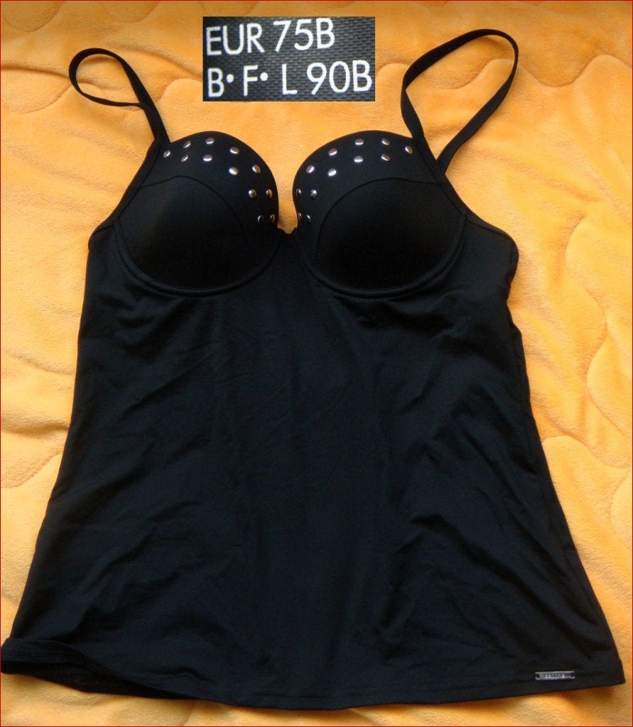 Zwarte tankini top van SAPPH maat 75B/ S-M z.g.a.n., Overige typen, Zwart, Ophalen of Verzenden, Zo goed als nieuw