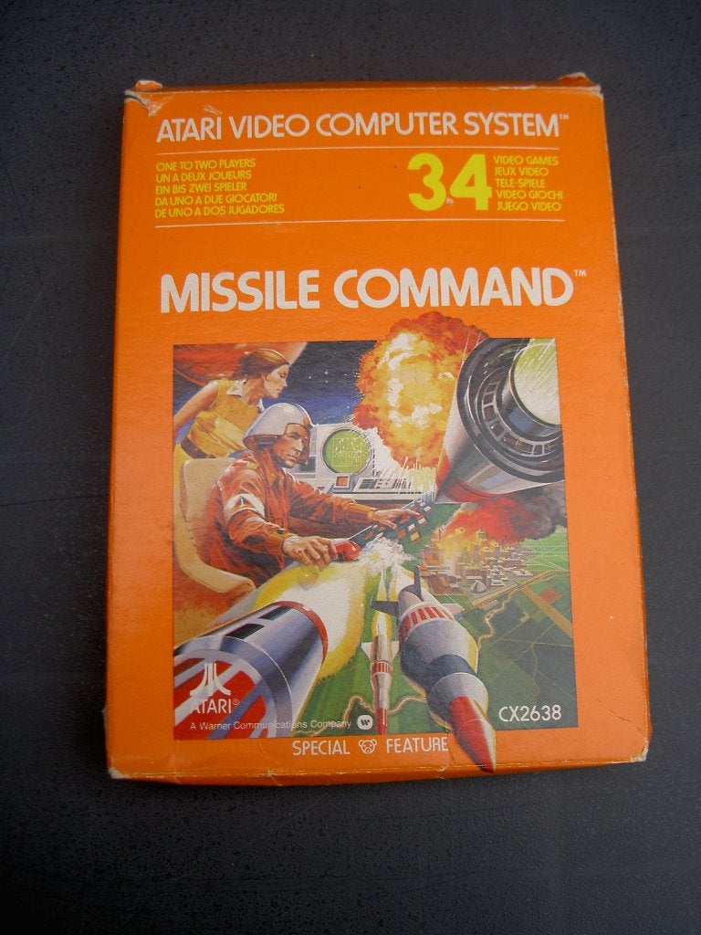 atari game missile command 34 in de doos, Spelcomputers en Games, Games | Atari, Gebruikt, 1 speler, Racen en Vliegen, Eén computer