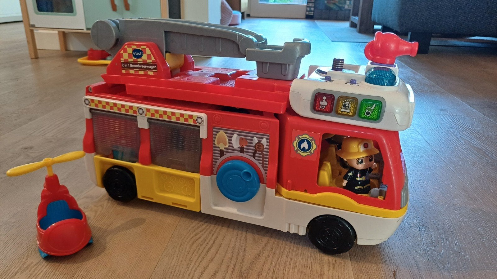 VTech 2-in-1 Brandweerauto, Ophalen of Verzenden, Zo goed als nieuw