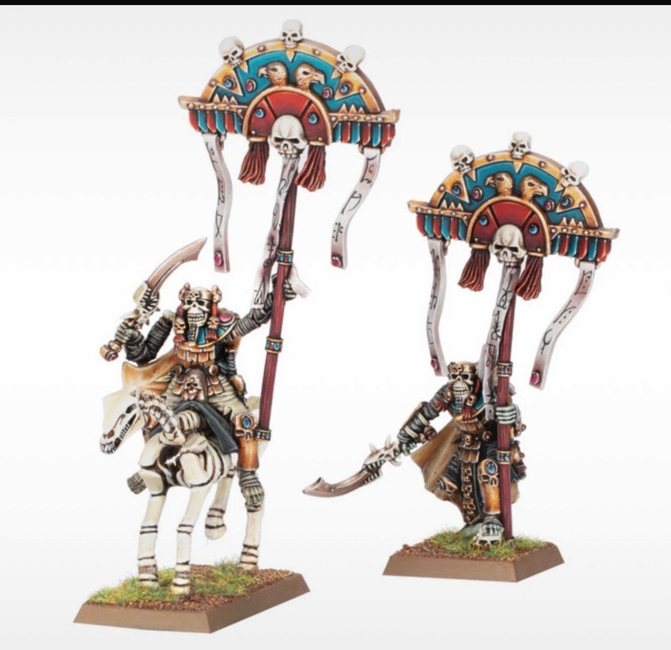 Warhammer old world tomb kings battle standard bearer, Hobby en Vrije tijd, Ophalen of Verzenden, Zo goed als nieuw, Warhammer