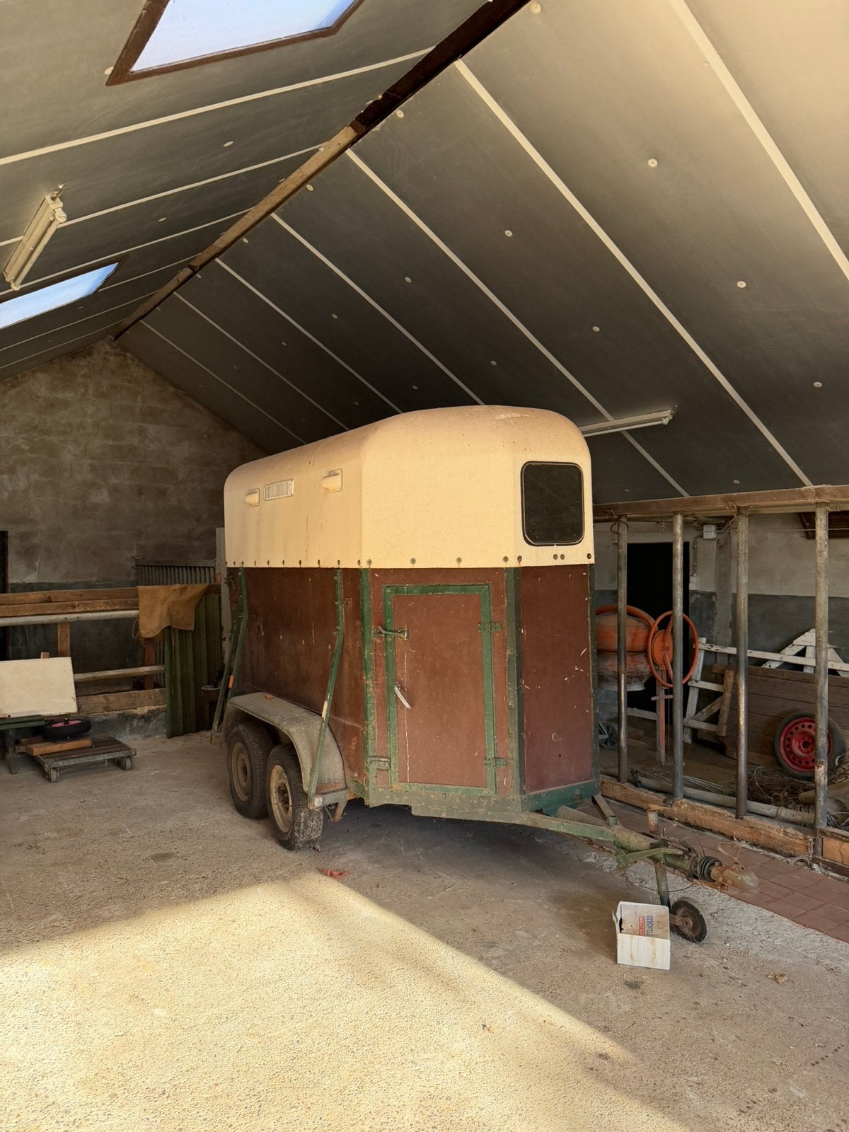 Ablas T11 veekar paardenwagen, Ophalen, Gebruikt, Hout, 1½-paards trailer