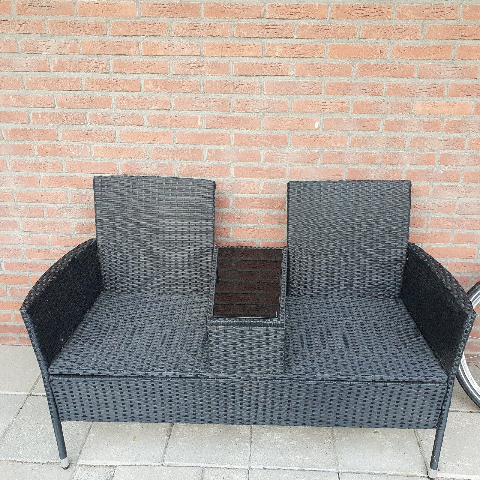duo bankje, Ophalen, Zo goed als nieuw, Plastic