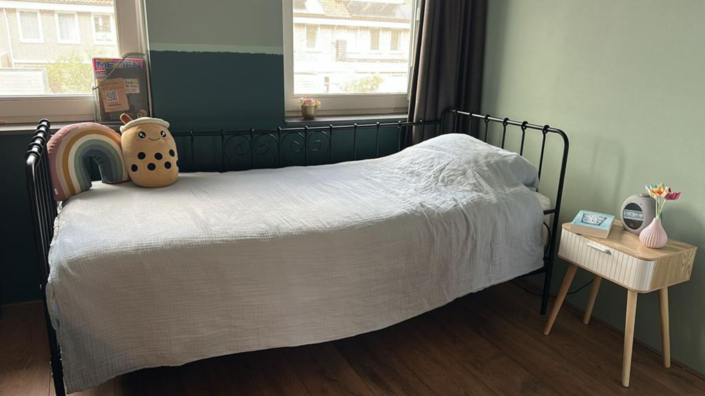 1 persoonsbed, Huis en Inrichting, Ophalen, 90 cm, Eenpersoons, Zwart