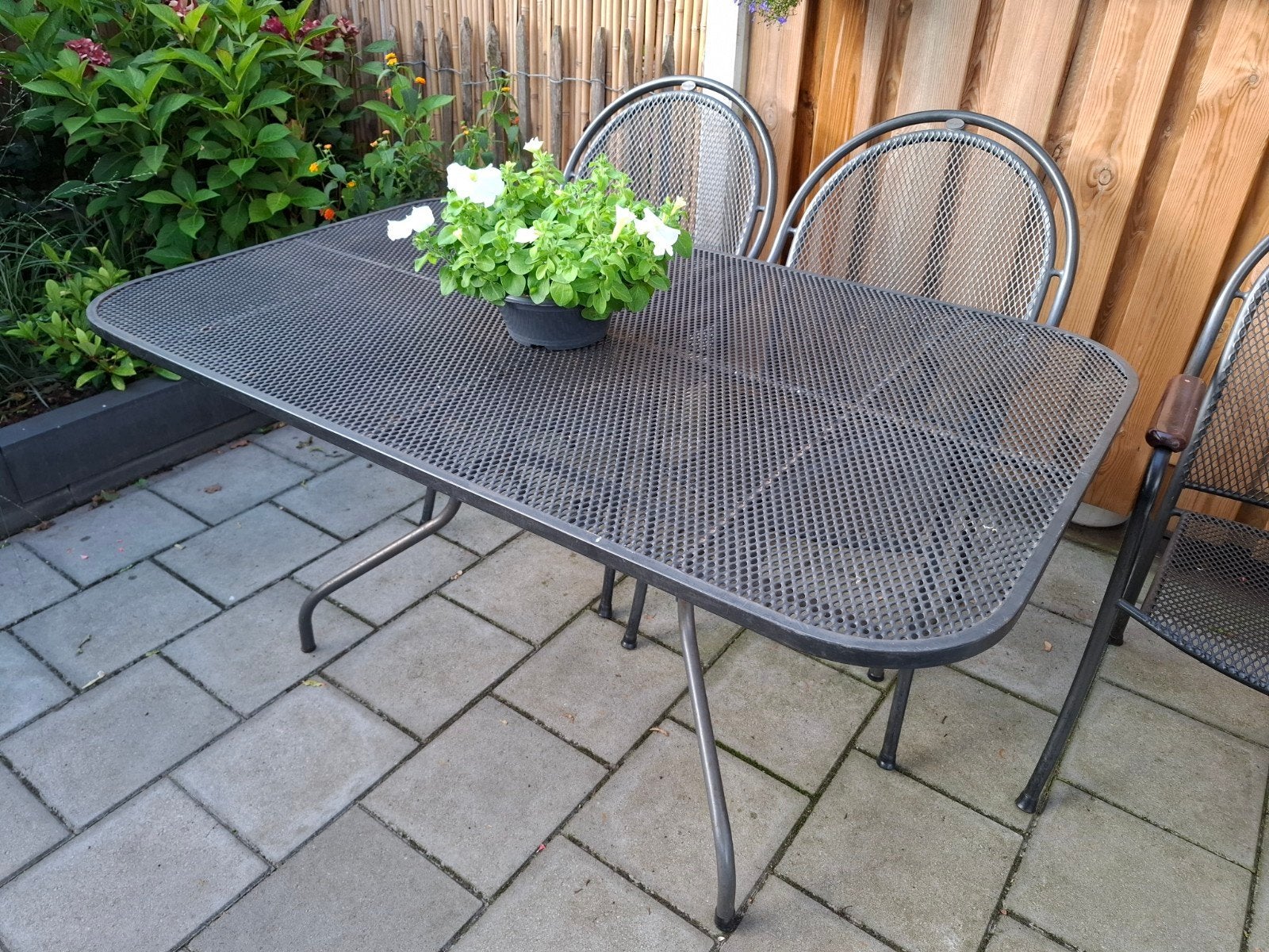 Royal Garden tuintafel, Ophalen, Gebruikt, Rechthoekig, Metaal