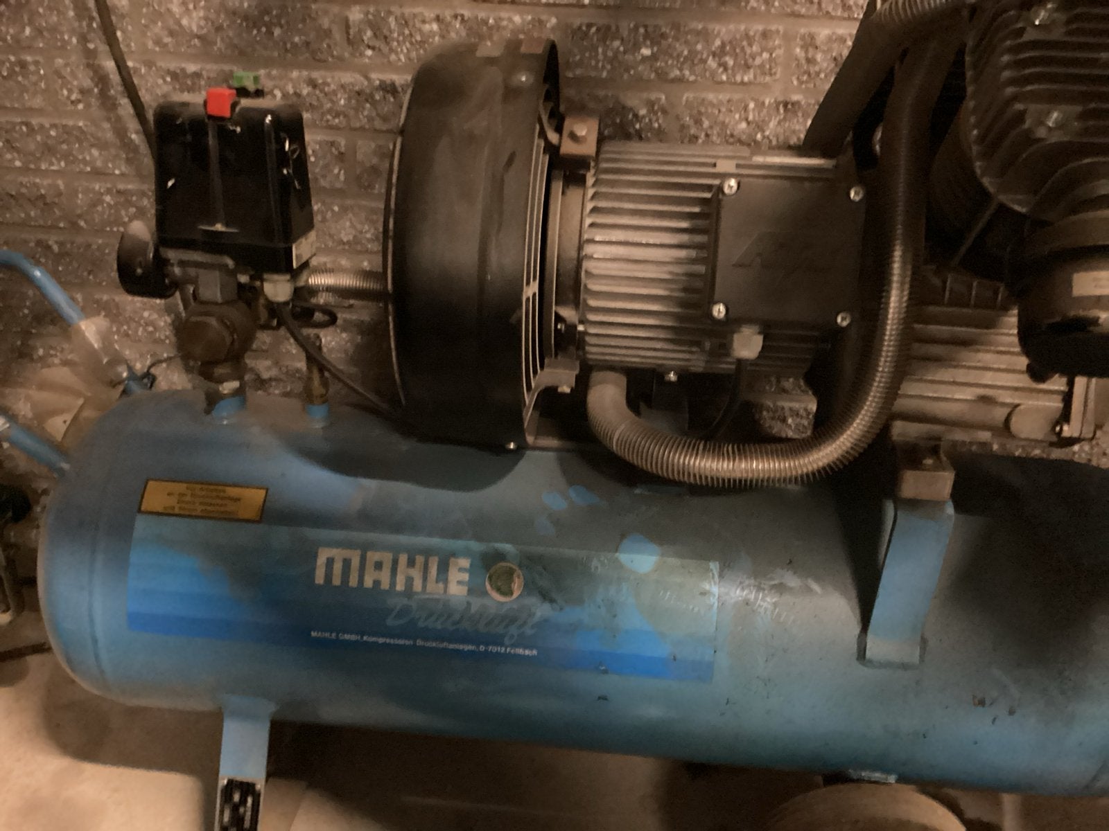 Mahle Compressor met HBM Luchthaspel en Accessoires, Doe-het-zelf en Verbouw, Compressors, Gebruikt, Mobiel, 10 bar of meer, 100 liter of meer
