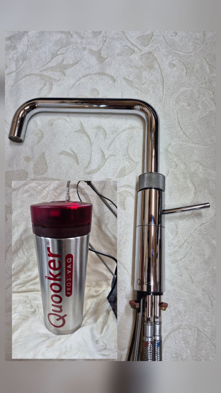 Quooker PRO3-VAQ met Fusion Square Chroom kraan., Ophalen, Zo goed als nieuw