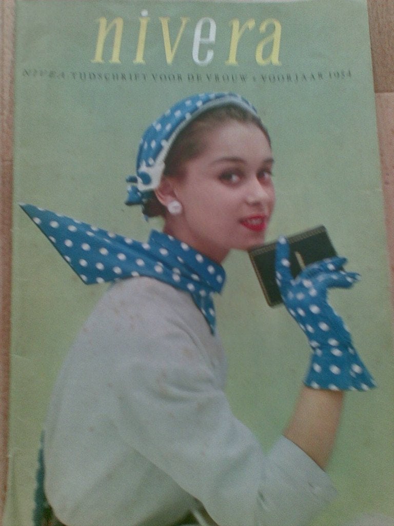 Nivera mode van voorjaar -----1954, Verzenden, Gelezen, Damesbladen