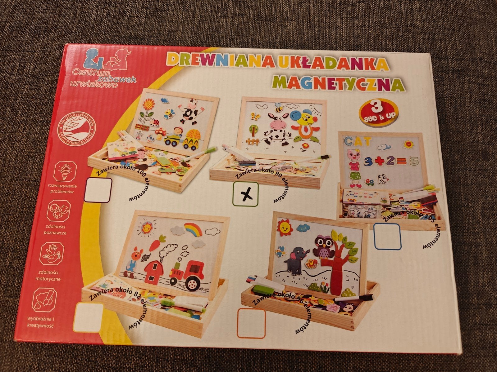 Houten Magnetisch Tekenbord met Dieren Puzzel, Ophalen of Verzenden, Gebruikt, Knutselen