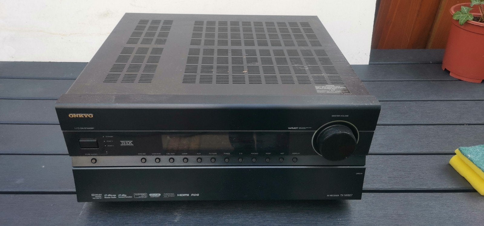 Onkyo TX-NR807 AV Receiver - LET op! , kapot, Ophalen of Verzenden, Niet werkend, 120 watt of meer, Onkyo