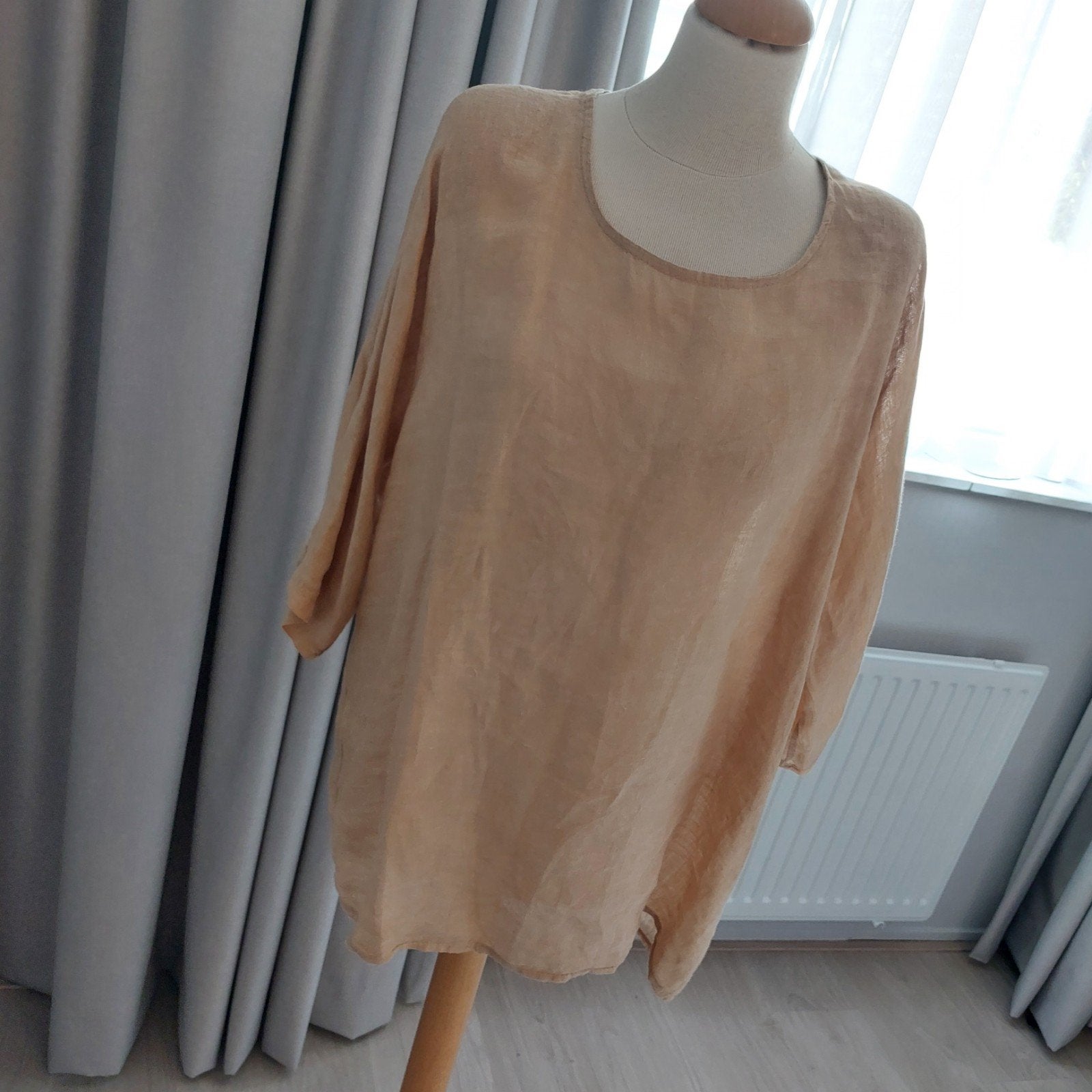 JC Millenium mooie linnen blouse Mt. XL, Ophalen of Verzenden, Zo goed als nieuw, Maat 46/48 (XL) of groter