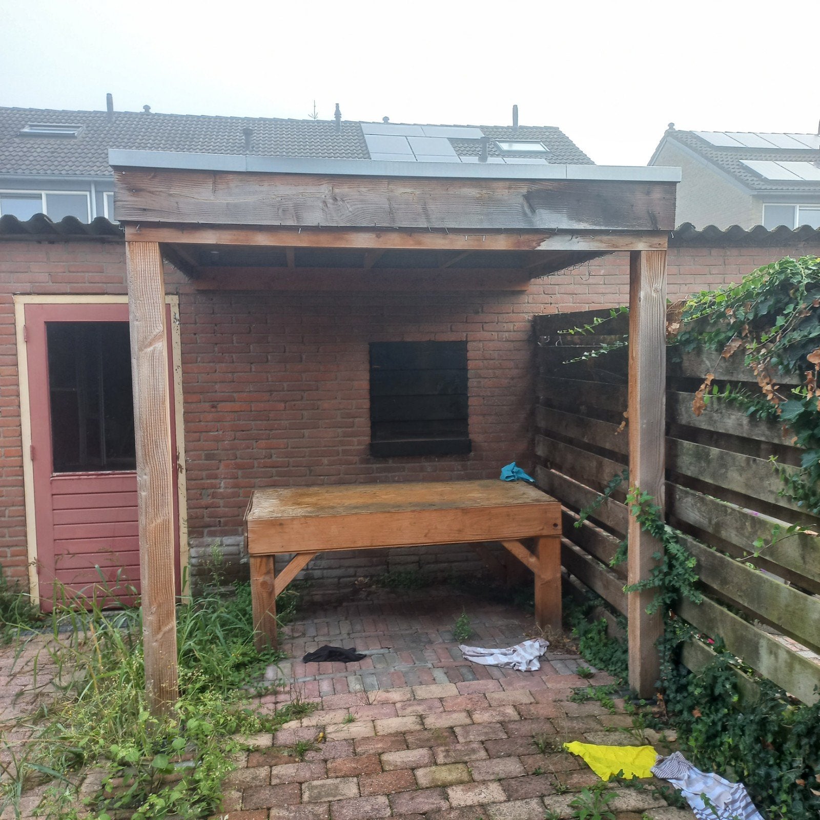 overkapping  zelf uit elkaar halen, Ophalen of Verzenden, Gebruikt, 200 tot 400 cm, 3 ramen of meer