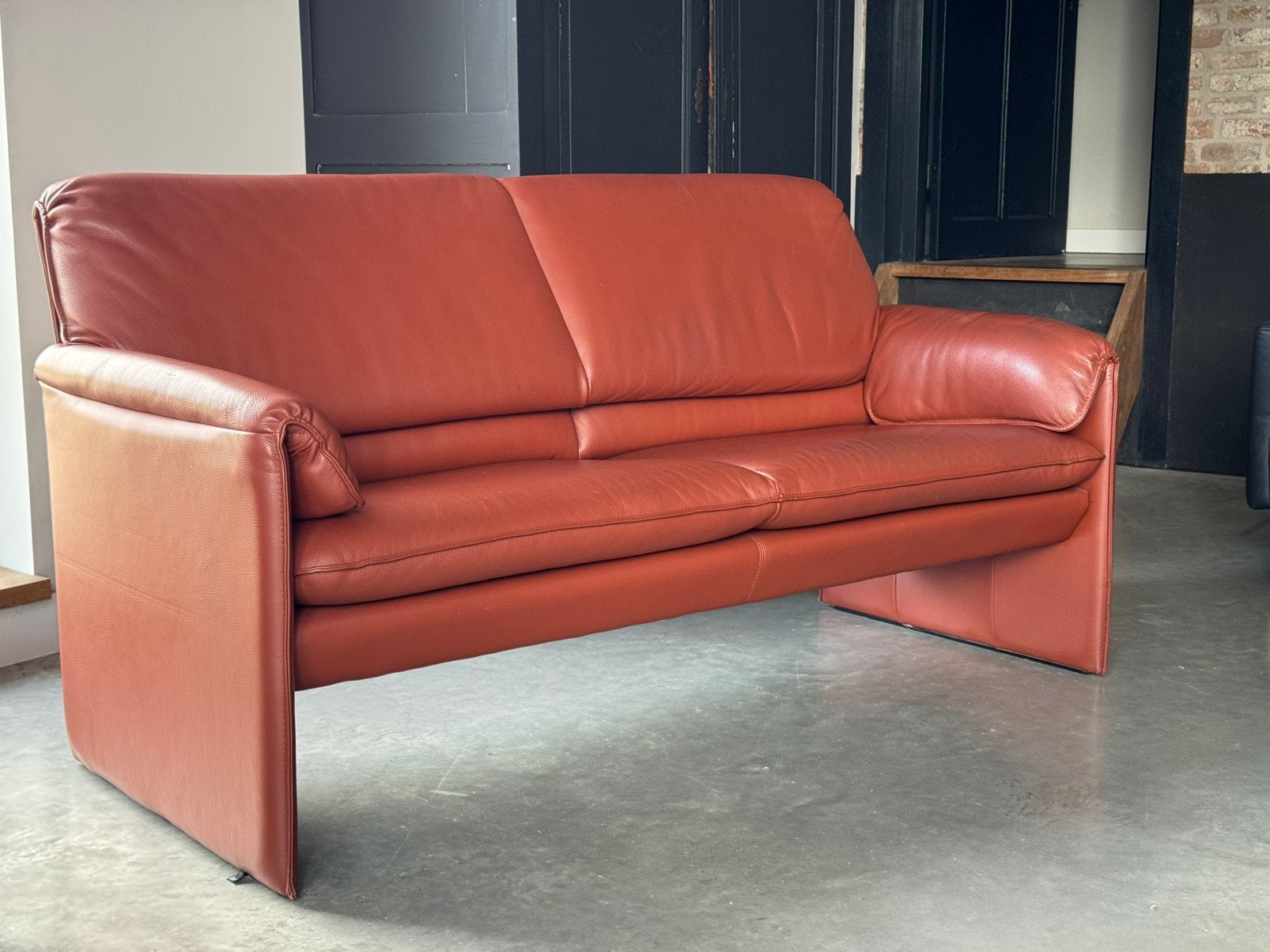 Als nieuw. Leolux Bora Beta 2,5  - leer - 178 cm
