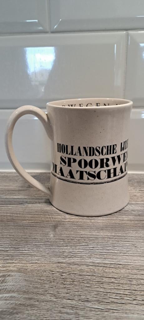 Historische NS Beker,Nederlandsche Spoorwegen, Antiek en Kunst, Antiek | Keramiek en Aardewerk, Ophalen of Verzenden