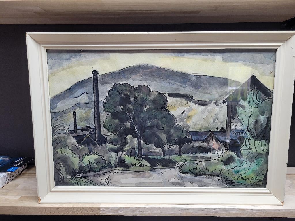 Aquarel van Kees Heynsius uit 1930, Ophalen of Verzenden