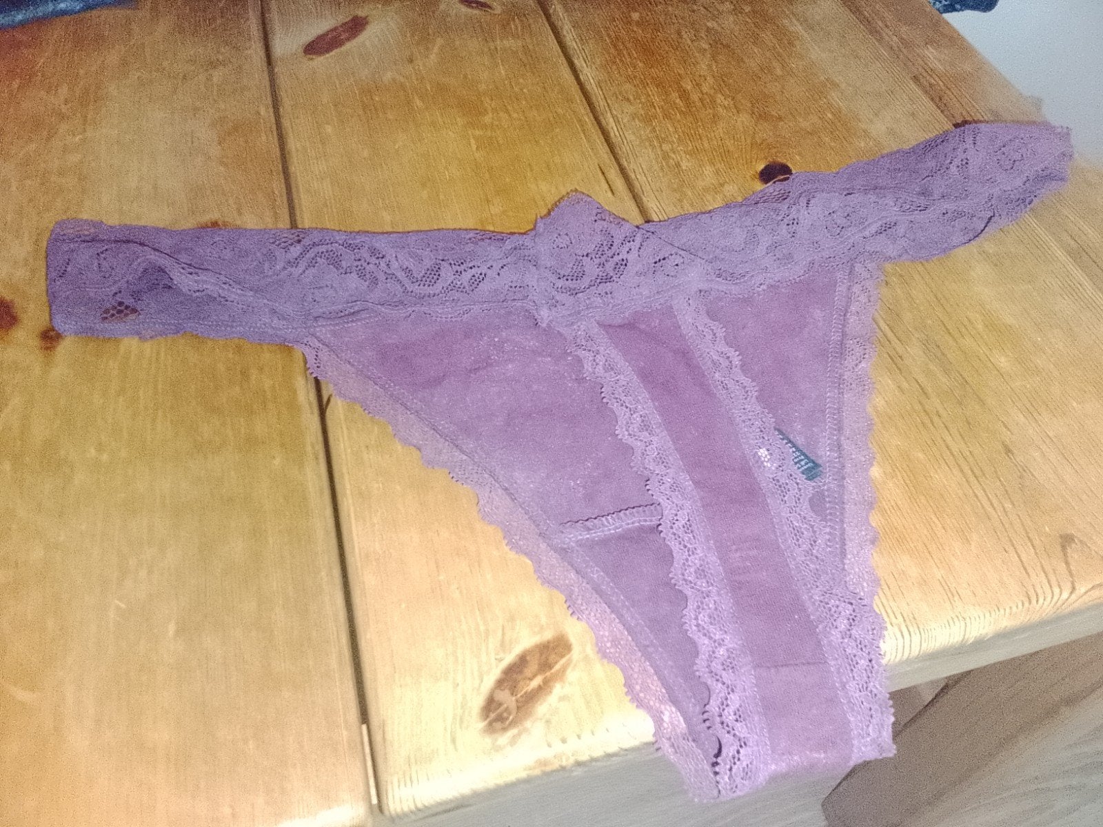 Esmara Lingerie String - Paars/Fuchsia Kant, Esmara Lingerie, Ophalen, Paars, String