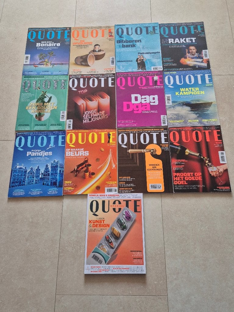 QUOTE complete jaargang 2024, Ophalen, Zo goed als nieuw, Overige typen