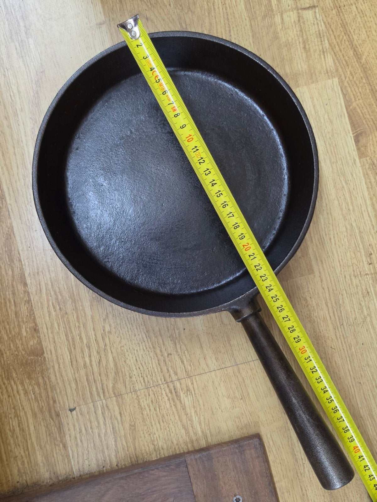 Gietijzeren Koekenpan/Braadpan voor BBQ/Kampvuur, Koekenpan, Gebruikt, Gietijzer, Geschikt voor barbecue