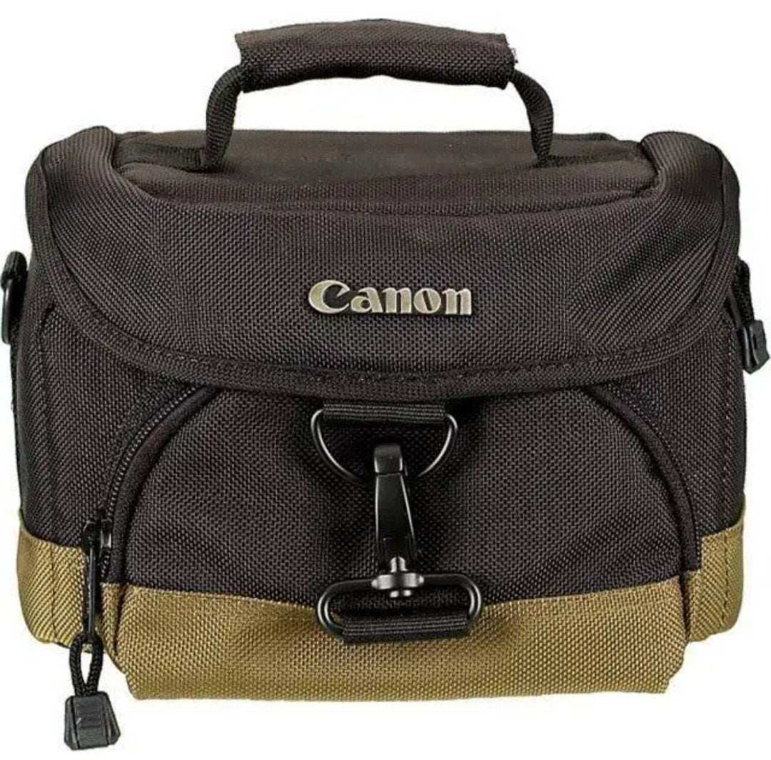 Canon Schoudertas - Zwart/Bruin - Zo goed als nieuw, Audio, Tv en Foto, Fotografie | Fototassen, Canon, Ophalen of Verzenden, Zo goed als nieuw