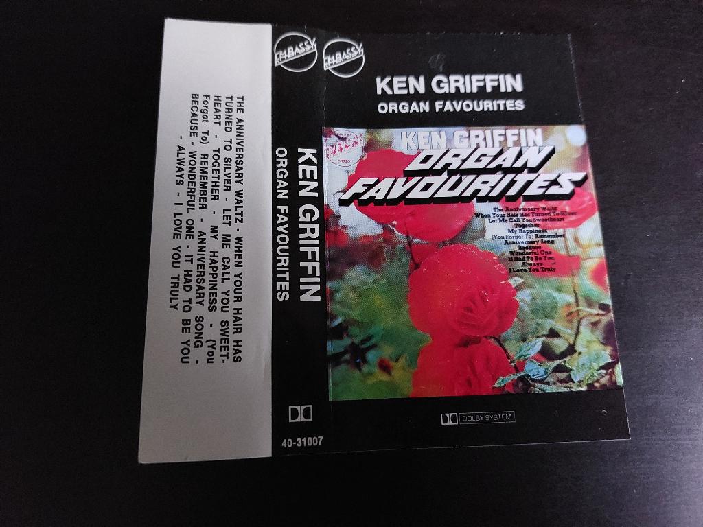 KEN GRIFFIN - ORGAN FAVOURITES (MC), Overige genres, 1 bandje, Ophalen of Verzenden, Zo goed als nieuw