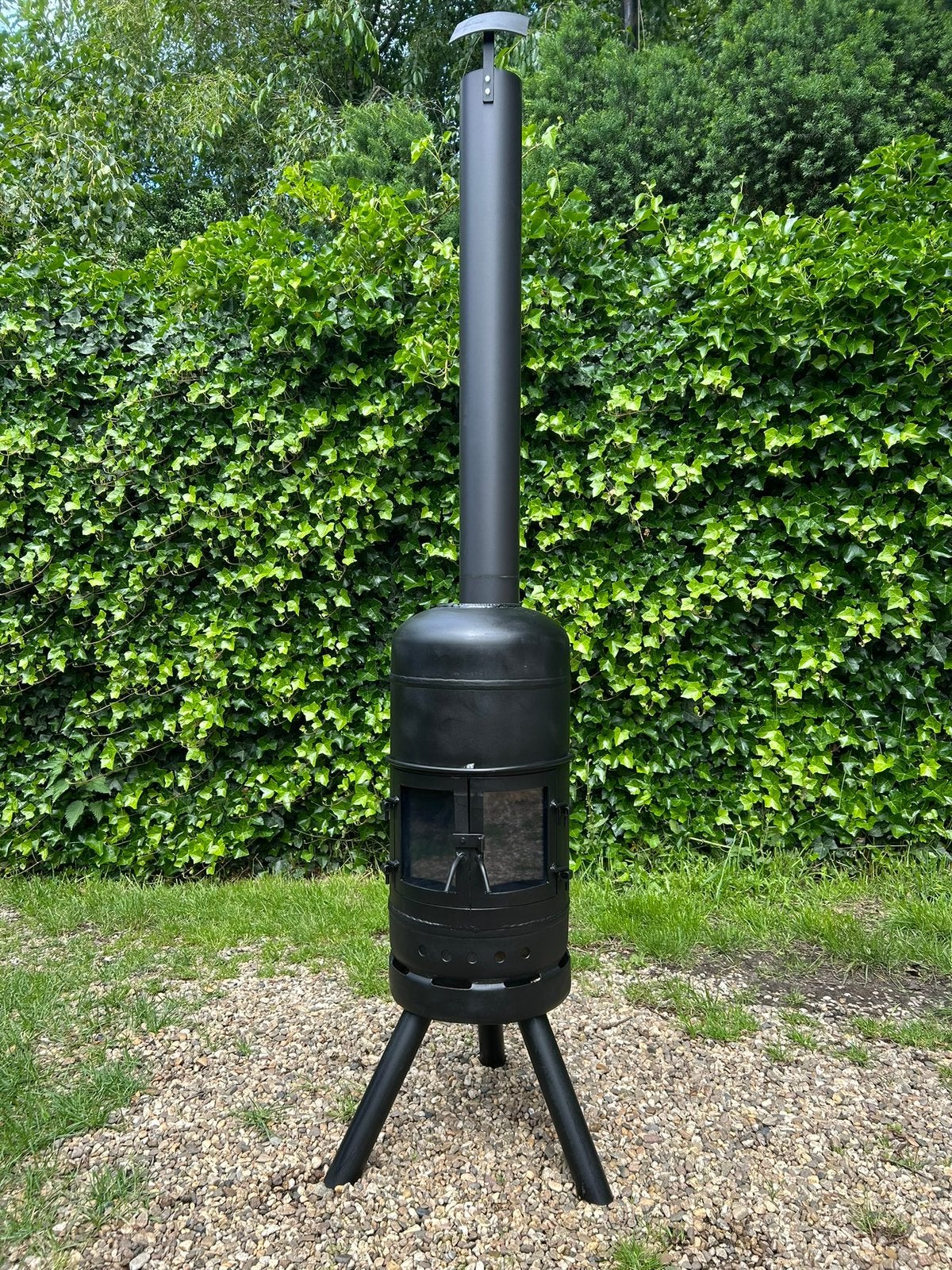Te koop tuinkachel houtkachel terrashaard overkapping, Ophalen, Amer 2 7333lp apeldoorn, Hademohaarden@outlook.com, Zo goed als nieuw
